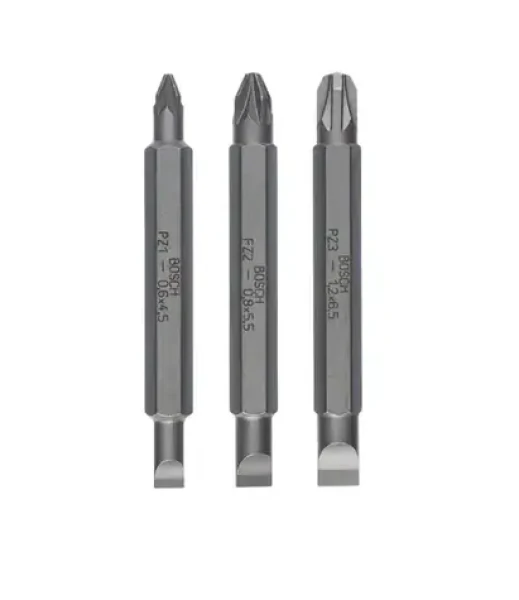 BOSCH 2607001747 / 3-dielna sada obojstranných bitov / Dĺžka 60 mm (2607001747)