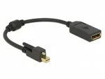 DeLock kábel mini Displayport 1.2 so skrutkami gt; Displayport 4K (62638)