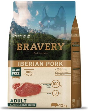 BRAVERY dog ADULT large/medium IBERIAN PORK