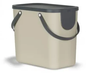 Rotho ALBULA cappuccino / Kôš na triedenie odpadu / 25 l / 23,5 x 40 x 34 cm (1024907422)