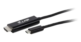 LMP kábel USB-C na HDMI 2.0 čierny 1,8 m / Kábel / 4K / 60 Hz (16055)