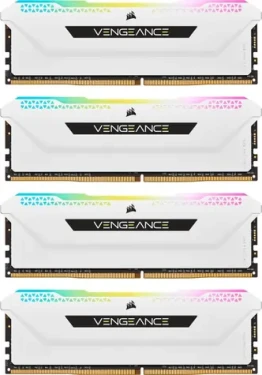 Corsair Vengeance RGB Pro SL White 32GB (4x8GB) 3600MHz / DDR4 / PC4-28800 / CL18-22-22-42 / 1.35V / XMP2.0 (CMH32GX4M4D3600C18W)