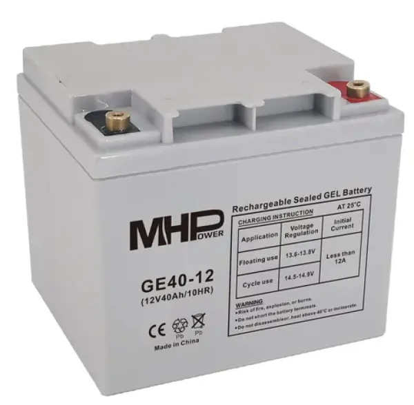 Carspa MHPower GE40-12 / Gélový akumulátor / VRLA GÉL / 12V / 40Ah / Deep Cycle (GE40-12)