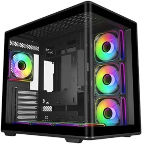 Cooler Master Elite 600 Curved čierna / Mid tower / ATX / tvrdené sklo / 7× ARGB / 360 mm chladič (E600-KGNN-S02)