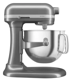 KitchenAid 5KSM70SHXEMS strieborná / Kuchynský robot Artisan / 375W / 6.6 l / 11 rýchlostí / kov (5KSM70SHXEMS)