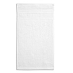 Veľký unisex uterák BIO (GOTS) (biely) 70 x 140 cm