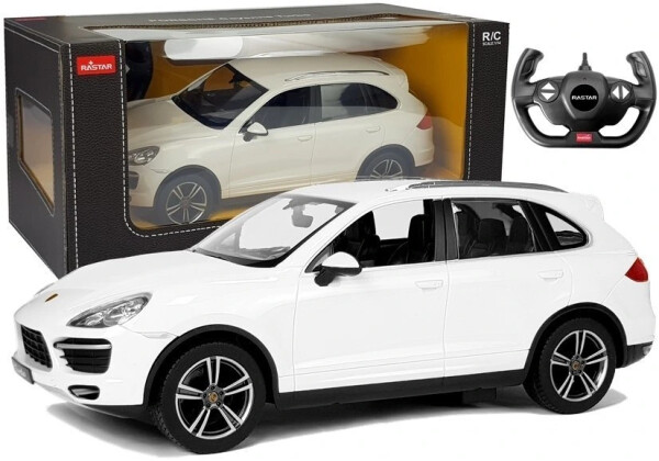 Mamido Elektrické autíčko R/C Porsche Cayenne Rastar 1:14 Biele