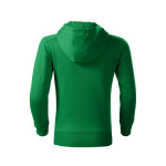 Módna detská mikina na zips (trávovo zelená) 122 cm/6 let