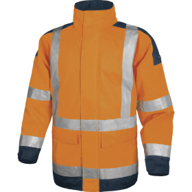 Pracovná bunda Delta Plus EASYVIEW Farba: Žiarivo Oranžová/ Námornícka Modrá, Veľkosť: 3XL (EASYVOM3X)
