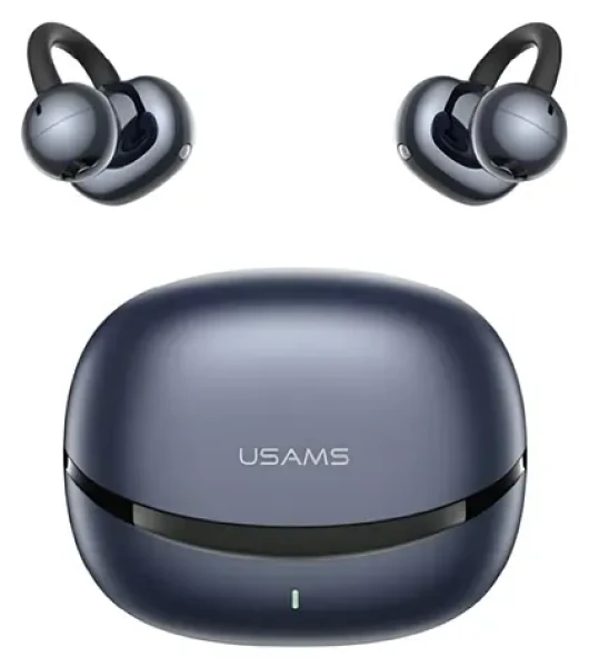 USAMS R03 Echo modrá / Slúchadlá / TWS / Clip-on / Bluetooth 6.0 (BHR0301)
