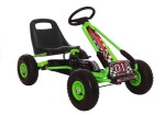 Mamido Detská šliapací motokára s nafukovacími kolesami A-15 zelená