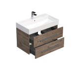 Kúpeľňová skrinka s umývadlom SAT Cube Way 80x53x46 cm dub Wellington mat CUBE46802DWSAT CUBE46802DWSAT