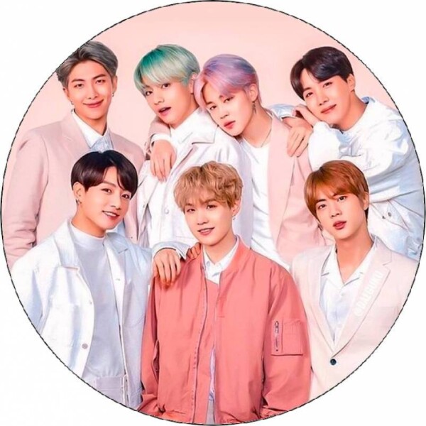 Jedlý papier BTS kapela 19,5 cm - Pictu Hap - Pictu Hap
