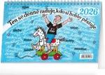 NOTIQUE Stolový kalendár Naše hobby 2026 - Kamila Skopová, 23,1 x 14,5 cm (PGS-35707)