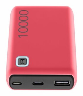 CellularLine Essence 10000 mAh ružová / Power banka / USB-A / USB-C / microUSB (PBESSENCE10000P)