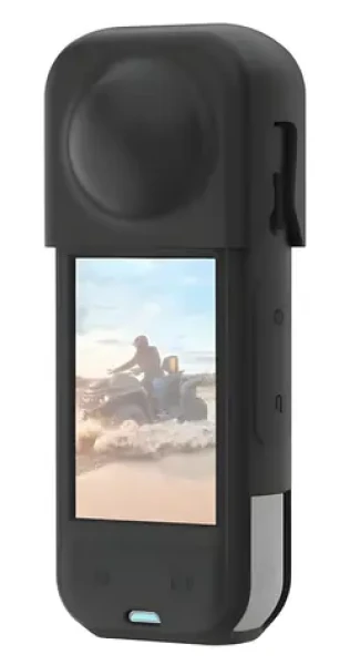 Puluz PU757B čierna / Silikónové puzdro / pre Insta360 X5 / s krytom objektívu (PU757B)