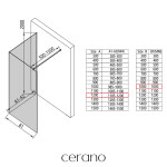 CERANO - Sprchová zástena Walk-in Onyx Corner Cube Ľ/P - 8 mm - hranatá vzpera - chróm, bronzové sklo - 120x100x200 CER-688351