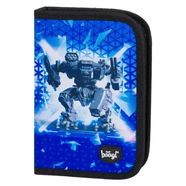 BAAGL Školský peračník klasik dve chlopne Space Battle / 19.5x12.5x5.5 cm (A-8785)