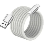 YENKEE YCU MAGNETIC 04 Kábel USB-A (M) - USB-C (M) 1.5m biela / 18W / 480Mb/s (8590669394531)