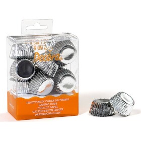 Štítky na bonbóny strieborné 27x17 mm - Decora - Decora