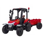 Mamido Detský elektrický traktor BLAST s prívesom 2x200W červený
