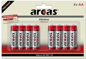 Arcas Alkaline AA (LR06) 4+4ks / Alkalická batéria / dopredaj (11744806)