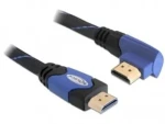 DeLock Kábel High Speed HDMI s Ethernetom - HDMI A samec - HDMI A samec pravouhlý / 5 m (82958)