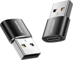 Joyroom S-H152 USB-A(M) - USB-C(F) Adaptér čierna 2ks (6941237149121)
