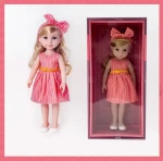 PLEJO Bábika v červených šatách 38 cm