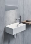 GSI - KUBE X keramické umývadlo 40x23cm, pravé/ľavé, biela ExtraGlaze 9484111