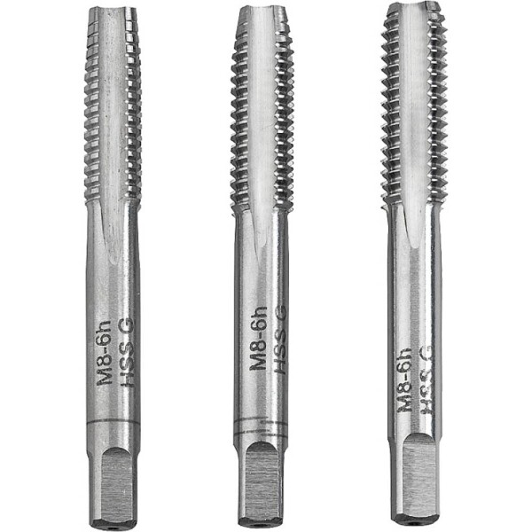 Kwb 443312 sada závitníkov 3-dielna M12 1.75 DIN 352 HSS 3 ks; 443312