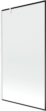 MEXEN/S - Next vaňová zástena FIX 100 x 150, čierna dekor, biela 895-100-000-00-70-20