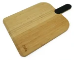 ZiiPa Bambusová doštička na pizzu Selva 30 cm / Servírovacia doštička / bambus / silikónová rukoväť