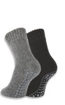 Ponožky WiK 21463 Warm Sox ABS A2 39–46 černo-černá 43-46