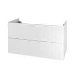 Mereo Siena, kúpeľňová skrinka 100 cm, biela lesk CN412S