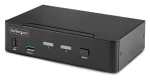 StarTech 2-portový KVM prepínač DisplayPort / KVM prepínač / 8K 60Hz / DisplayPort 1.4 / USB (D86A2-2-PORT-8K-KVM)