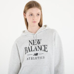 Mikina New Balance Linear Heritage Fleece Hoodie Ash Heather L
