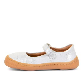 Dievčenské barefoot baleríny MARY J Silver Froddo G3140184-6 strieborná - 25