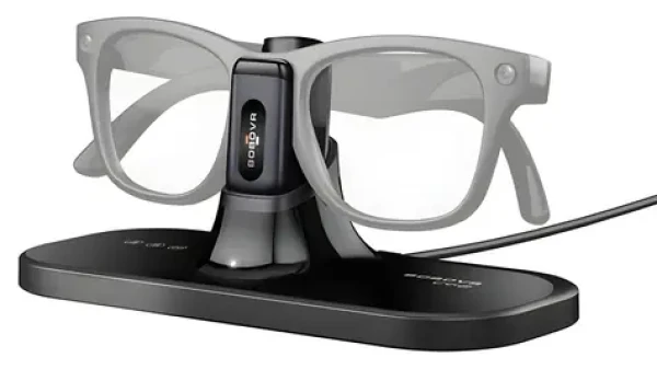 BOBOVR CG2 / Nabíjacia stanica pre inteligentné okuliare / 3v1 dok, klip, púzdro / USB-C / 350 mAh (CG2)