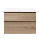 Kúpeľňová skrinka 2 zásuvková s umývadlom Naturel Savona 78x53x44, 8 cm dub Halifax mat SAVONA280DH SAVONA280DH