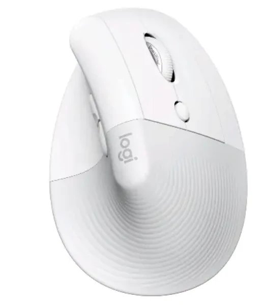 Logitech Lift for Mac biela / Ergonomická myš / bezdrôtová 2.4GHz / iba pre pravákov (910-006477)