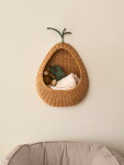 Ferm LIVING Nástenný úložný kôš Pear Braided Natural