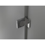 MEXEN/S - Lunar T sprchovací kút dvere krídlové ľavá 70 x 100, transparent, chróm 834T-070-100-01-00-L