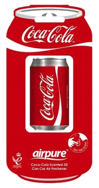 Airpure Osviežovač vzduchu do auta Coca-Cola Original / Osviežovač vzduchu do auta / 3D plechovka / Vôňa cola