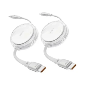 IOttie Retractable Cable USB-C kábel samonavíjacia biela / 100W / 2ks (IOTACC610)