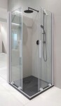 DEANTE - Sprchovací kút Prizma biela, štvorcová, 90x90 cm KPNAP09P09