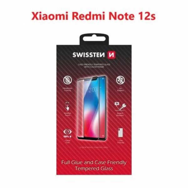 Swissten FULL GLUE COLOR FRAME CASE FRIENDLY pre XIAOMI REDMI NOTE 12s čierna (54501839)