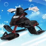 DEU Skibob MPN461 detský snežný skúter ski bob čierna