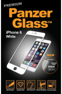 PanzerGlass PREMIUM tvrdené sklo na celý displej pre Apple iPhone 6 amp; 6S amp; 7 biela (5711724026164)