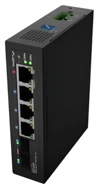 Lanberg ILGE-4P-2S-90 / Switch priemyselný / 4X 1Gb PoE / 2x SFP / DIN / 90 W (ILGE-4P-2S-90)